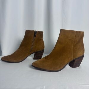 Vince Camuto Grasem Vintage Brown Pointed Toe Western Ankle Boots Women’s US 6.5